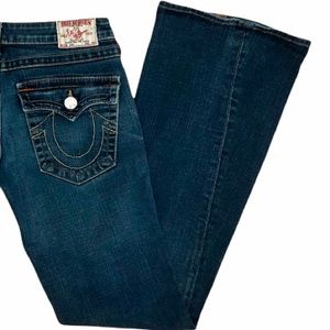 True Religion Vintage Boot Cut Twisted Flare Low Rise Jeans 30
